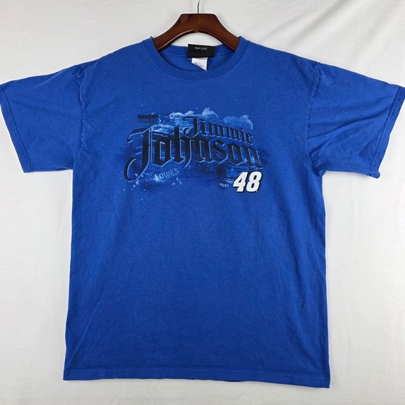 Chase Authentics Other - Chase Authentics NASCAR Jimmie Johnson 48 Lowes Racing Blue Graphic T-Shirt L